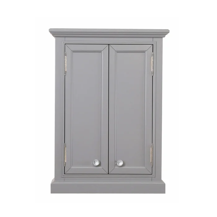 Water Creation Derby 24-in W x 33-in H x 8-in D Grey Bathroom Wall Cabinet