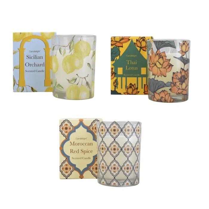 Wax Filled Scented Pot Candle in Gift Box