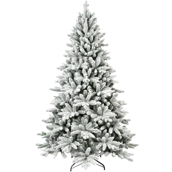 WELLFOR 6-ft Flocked White Artificial Christmas Tree