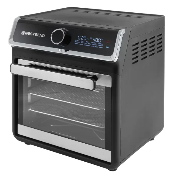 West Bend 15-Quart Black Digital 3-Baskets Air Fryer