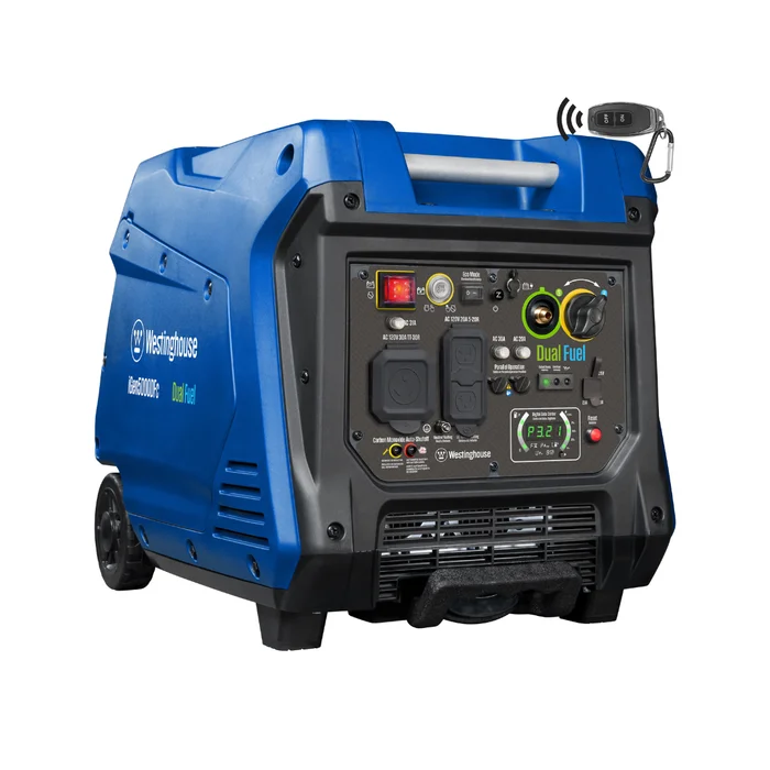 Westinghouse iGen5000DFc Remote Electric Start 5000-Watt Dual Fuel (Gasoline/Propane) Inverter Generator