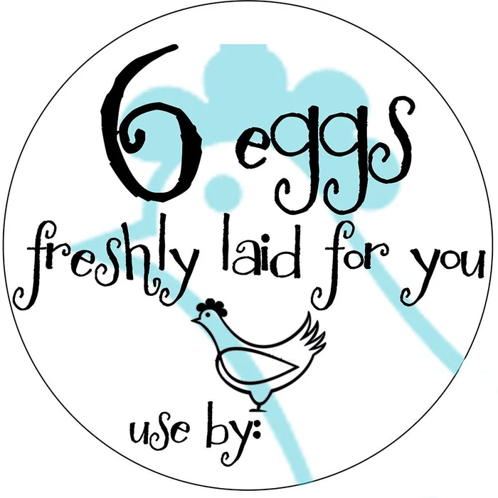 Whimsy Chick Egg Box Labels