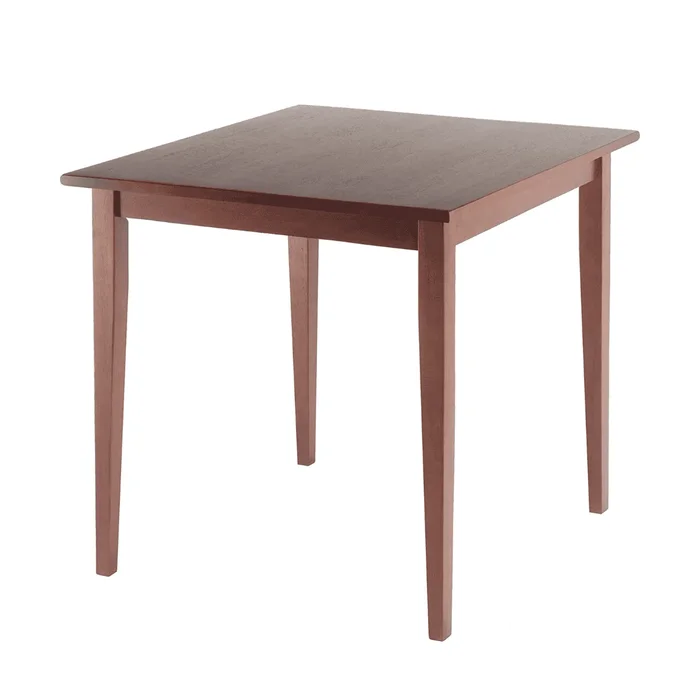 Winsome Wood Groveland Square Dining Table, Walnut Finish