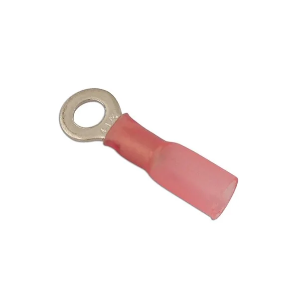 Wiring Connectors – Red – Heat Shrink Ring – 6mm – Pack Of 25