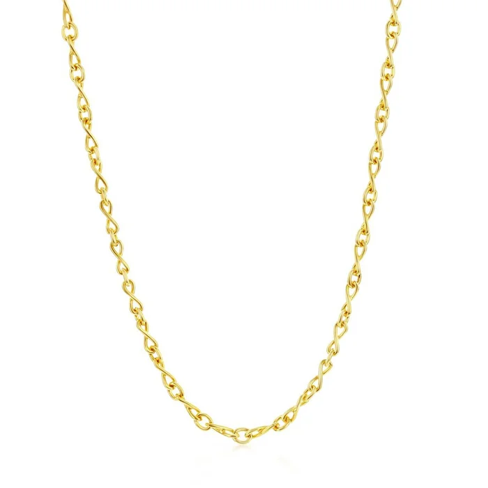 Women’s Chain – Gold Sterling Silver Infinity, 18 Inch | Q-5748-18