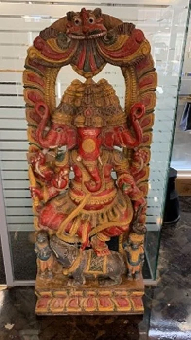 Wood Ganesh Statue