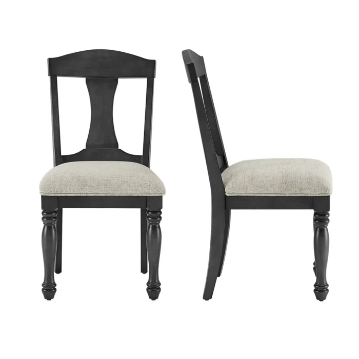 Wooden Frame Upholstered Dining Chairs set of 2,Mid Century Retro Chairs Comfor Kitchen Chairs for GL-W2582P205329