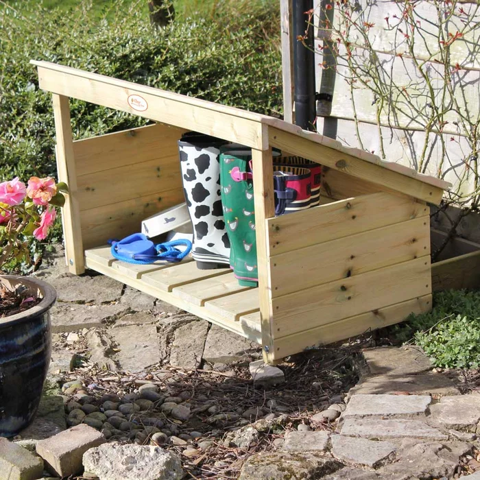 Wooden Welly Boot Shelter, Single Tier