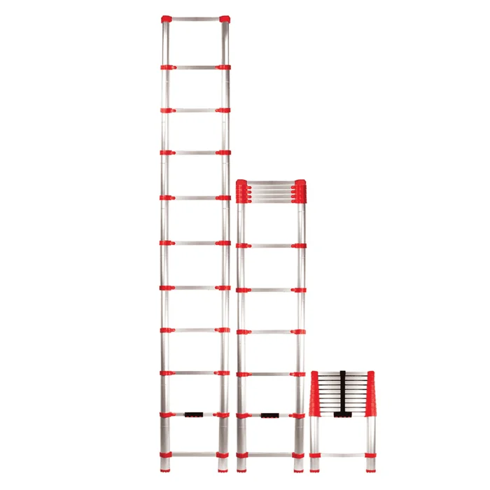 Xtend+Climb Home Aluminum 10.5-ft Type 1- 250-lb Capacity Telescoping Extension Ladder