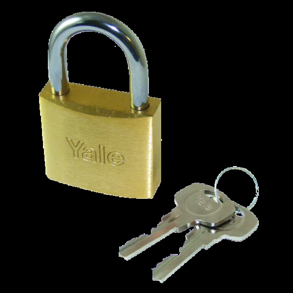 YALE 750 Brass Open Shackle Padlock 50mm Keyed Alike `4A771`