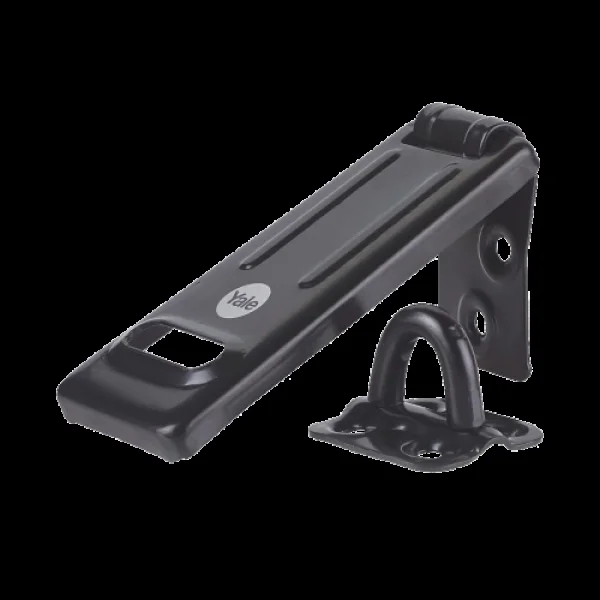 YALE High Security Steel Hasp & Staple Y105B 90mm – Black