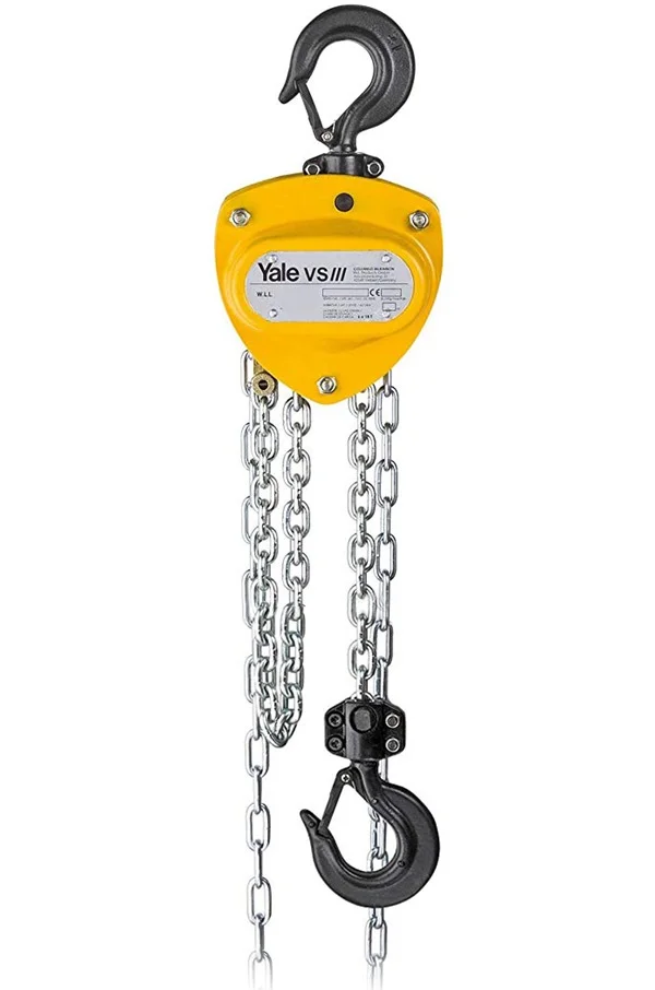 Yale VSIII 500kg Manual Chainblock 3mtr to 20mtr