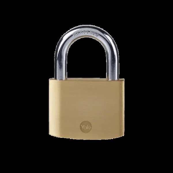 YALE Y110B Open Shackle Padlock 60mm Single Keyed To Differ – Brass