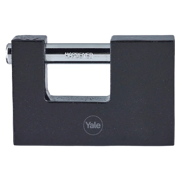 YALE Y113BL Series Cast Iron Shutter Padlock 90mm Y113BL/90/119/1 – Black