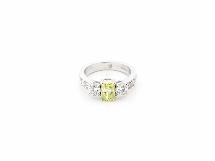 Yellow & White Diamond Ring