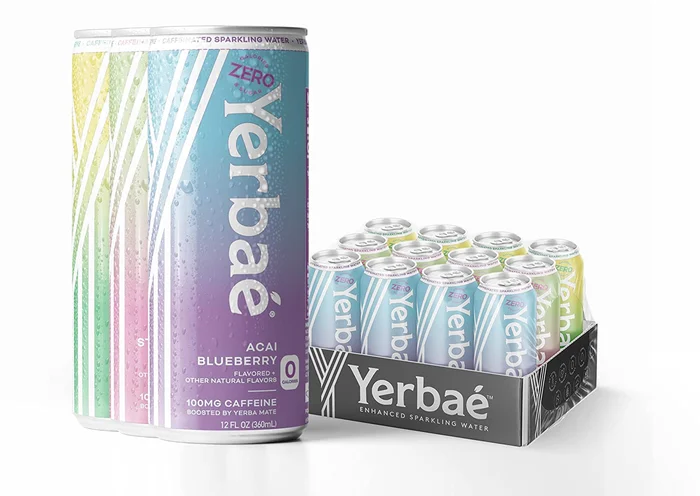 Yerbae Naturally Caffeinated Sparkling Energy Water, Variety 12 Pack of 12oz Cans, Variety 2