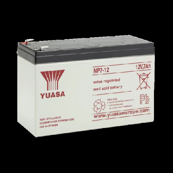 YUASA 12VDC Battery 1.2 Amp – Chrome Plated