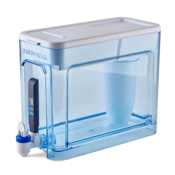 ZeroWater 32-Cup Ready-Read 5-Stage Water Filter Pitcher Dispenser with 5-Stage 0 TDS Zero Water Filter