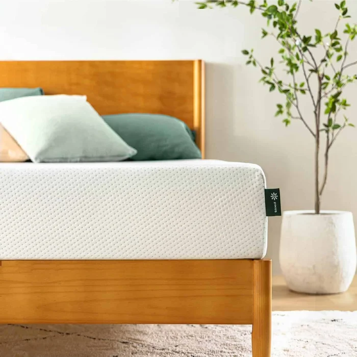 ZINUS 6 Inch Green Tea Memory Foam Mattress, Twin, White