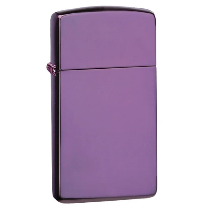 Zippo 28124 Slim Abyss Violet Plain Windproof Pocket Lighter