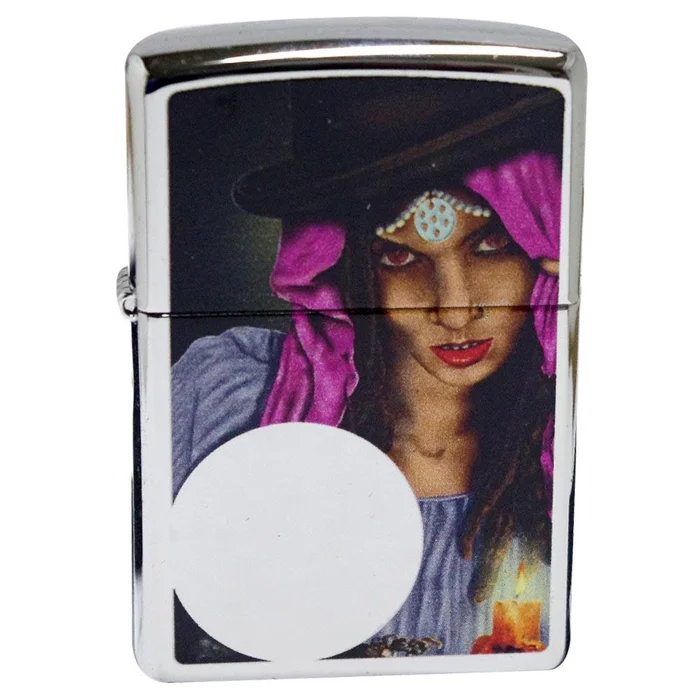 Zippo 28656 High Polish Chrome Furtune Teller Classic Windproof Pocket Lighter