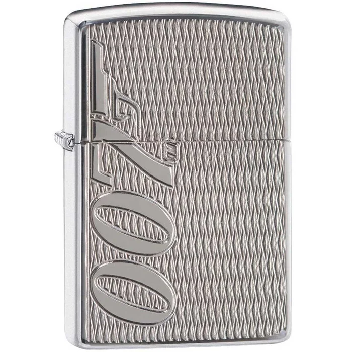 Zippo Windproof Lighter – James Bond 007 Chrome Finish Armor Case Refillable | 29550