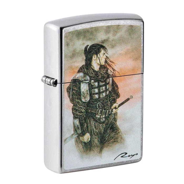 Zippo Windproof Lighter – Luis Royo Samurai Design Street Chrome | 49767