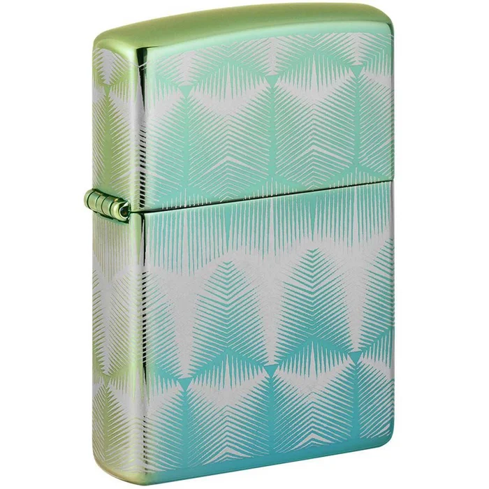 Zippo Windproof Lighter – Pattern Design High Polish Teal | 49813
