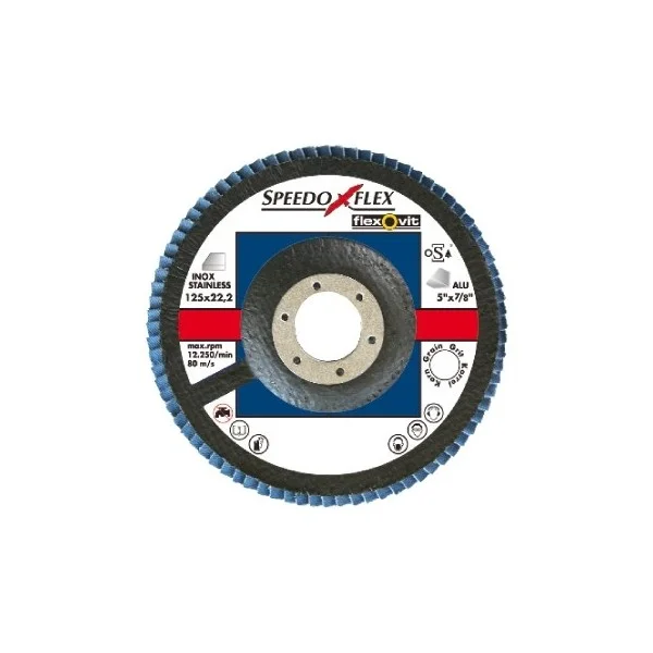 Zirconium Flap Discs – 115mm – P40 – Pack of 1