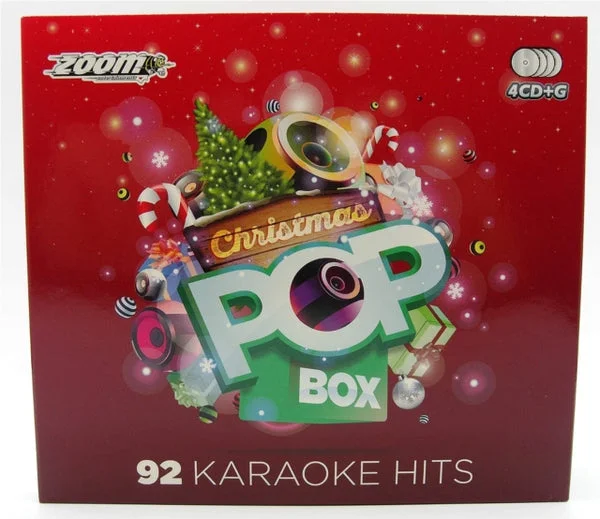 Zoom Karaoke CD – Christmas Pop Box Party Pack – 92 Songs (Cd+G)