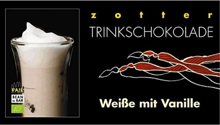 Zotter Schokoladen Organic Drinking-Chocolate White Vanilla, 110 g